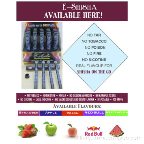 Attractive design disposable electronic cigarette custom e shisha